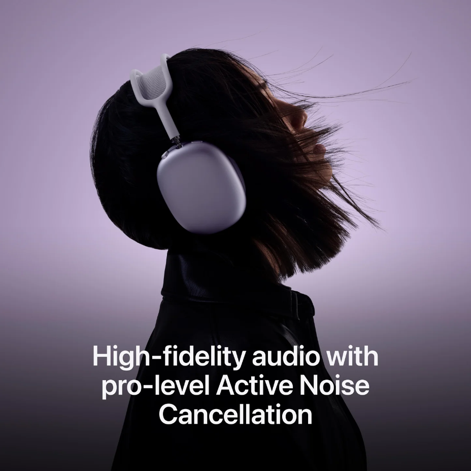 ZapAudio Max -ANC Wireless Over-Ear Headphones, Transparency Mode, Personalized Spatial Audio, Dolby Atmos 45Hr Battery & Deep Bass