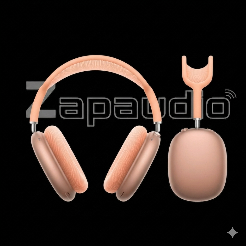 ZapAudio Max -ANC Wireless Over-Ear Headphones, Transparency Mode, Personalized Spatial Audio, Dolby Atmos 45Hr Battery & Deep Bass