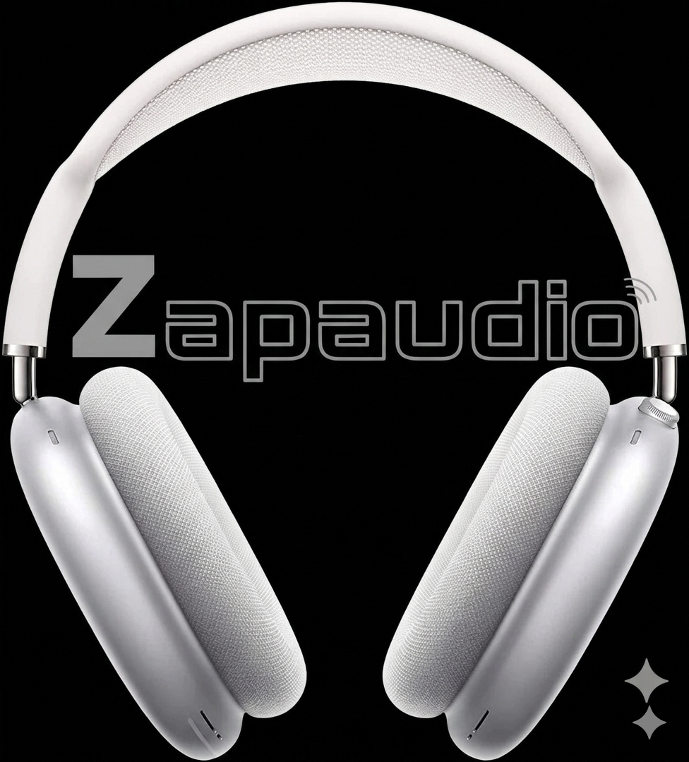 ZapAudio Max -ANC Wireless Over-Ear Headphones, Transparency Mode, Personalized Spatial Audio, Dolby Atmos 45Hr Battery & Deep Bass