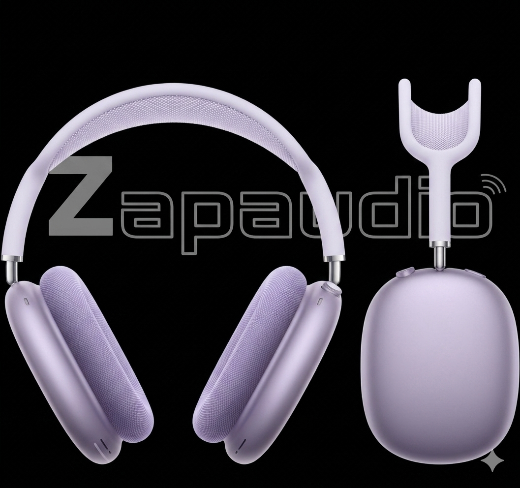 ZapAudio Max -ANC Wireless Over-Ear Headphones, Transparency Mode, Personalized Spatial Audio, Dolby Atmos 45Hr Battery & Deep Bass